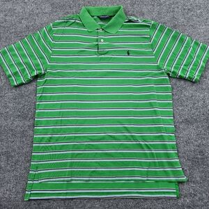 Ralph Lauren Polo Golf Striped Pima Cotton Polo Shirt Men's Large